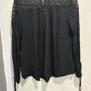 Mossimo Supply Co. Elegant Black Lace Top